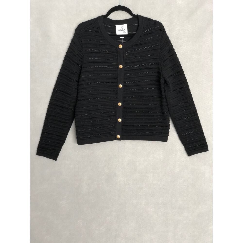 Sam Edelman Ramona Jacket Women's XL Beaded Cardigan Black NEW